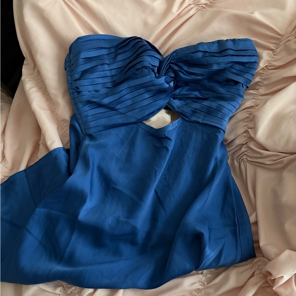Princess Polly Royal Blue Strapless Blouse